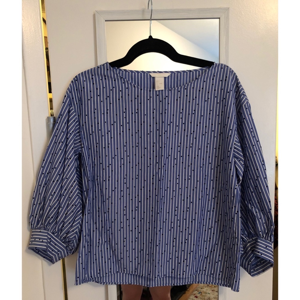 H&M Striped Summer Blouse Size 6